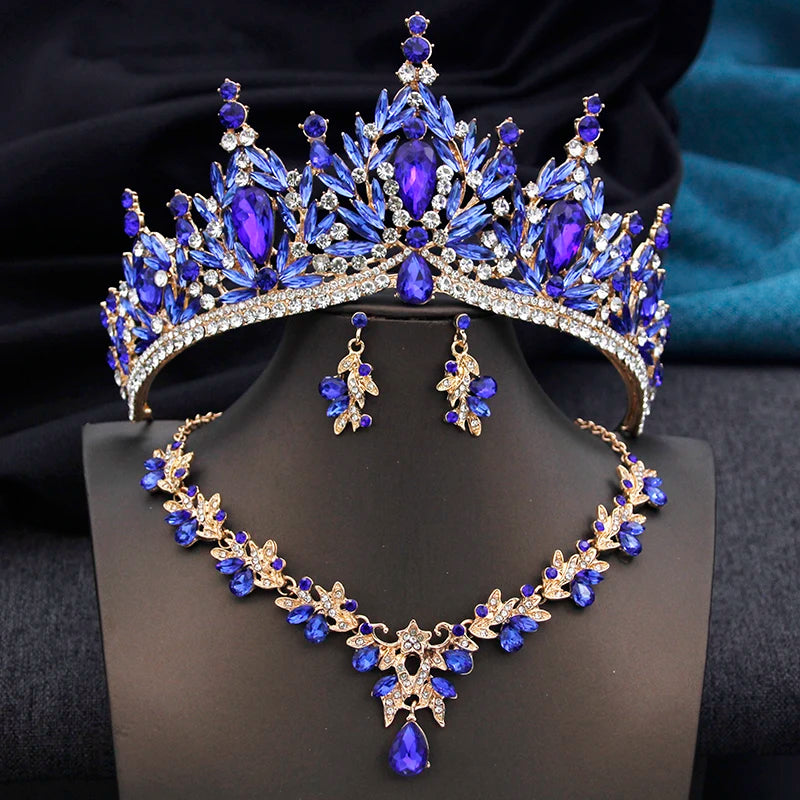 Royal Sovereign - Majestic Crystal Wedding Tiara & Bridal Set