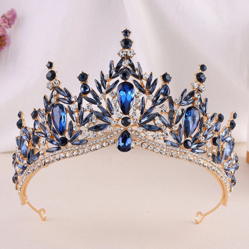 Imperial Essence - Baroque Crystal Water Drop Wedding Crown
