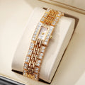 Luxury Rhinestone Rectangle Women Watches Fashion Ladies Bracelet Wristwatch Reloj Mujer Girls Clock Gift (Without Box)