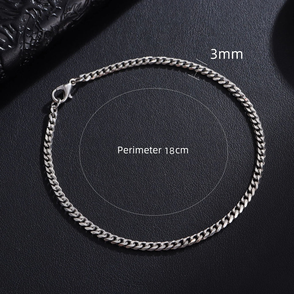 Classic Stainless Steel Cuban Link Bracelet