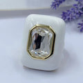 Coastal Luxe - 18K Gold Plated Natural Abalone Ring