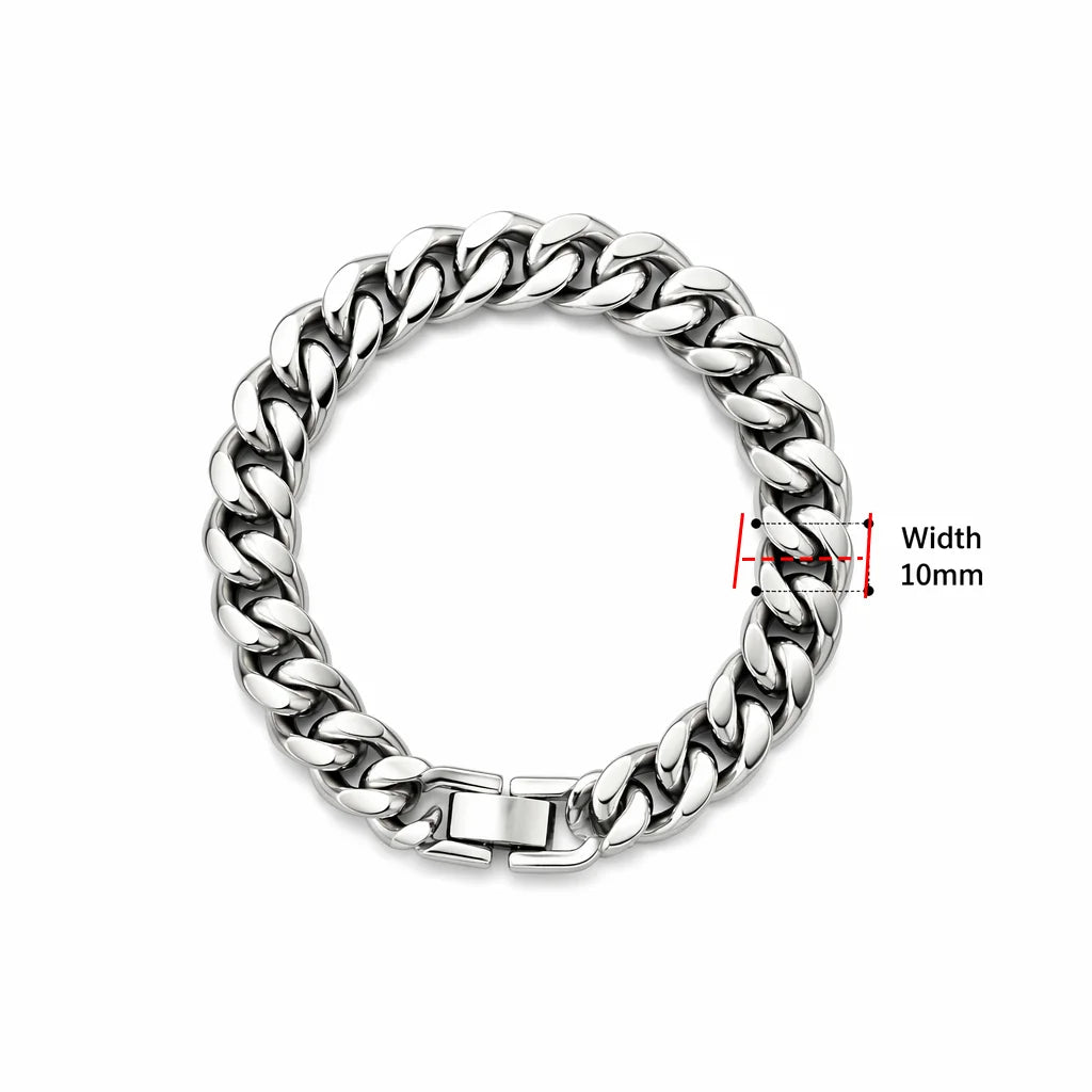 Classic Stainless Steel Cuban Link Bracelet