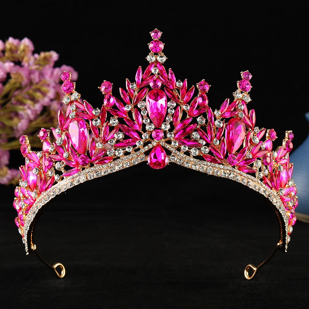 Enchanted Forest - Vintage Crystal Wedding Tiara & Crown