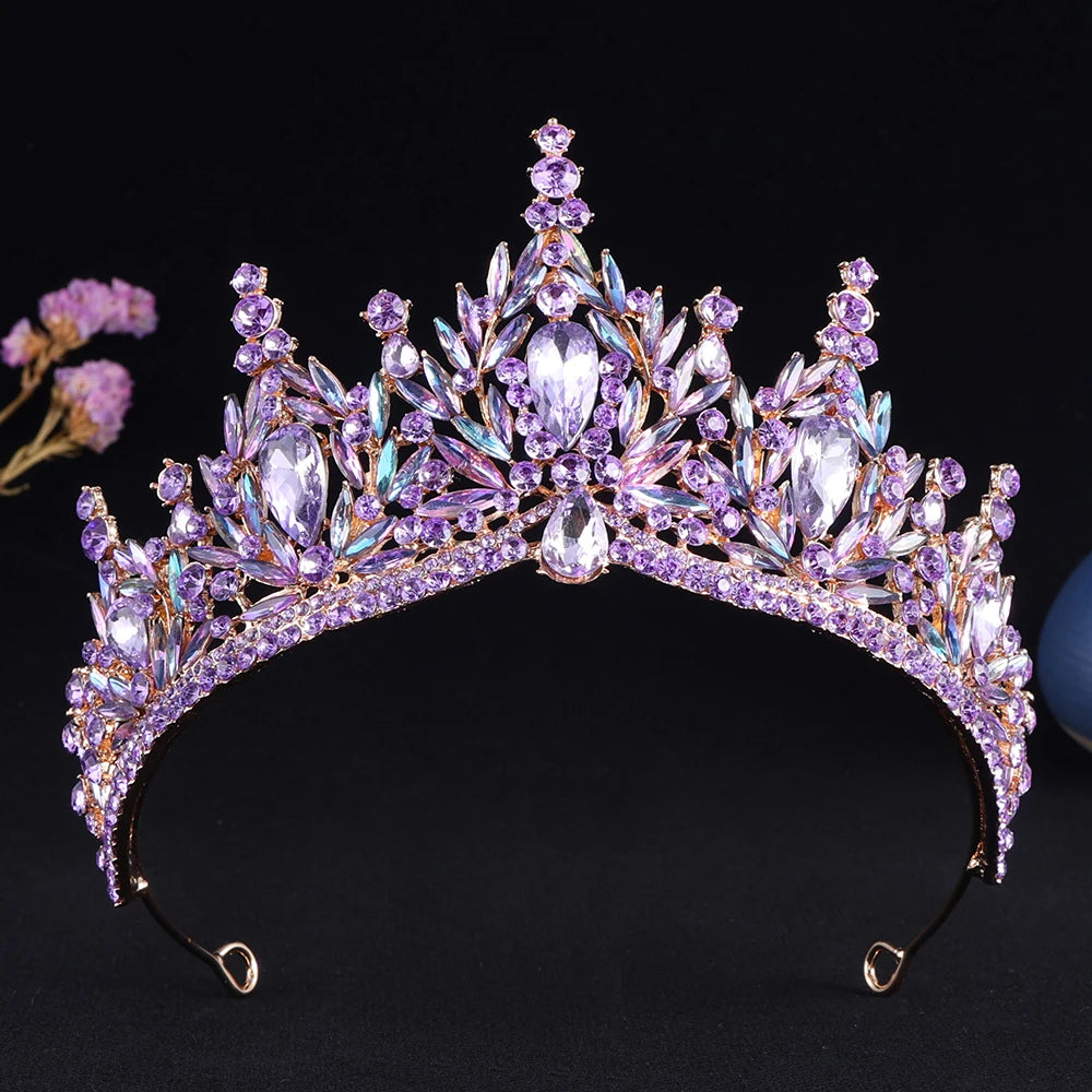 Enchanted Forest - Vintage Crystal Wedding Tiara & Crown