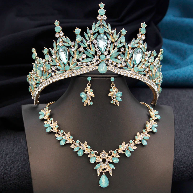 Royal Sovereign - Majestic Crystal Wedding Tiara & Bridal Set
