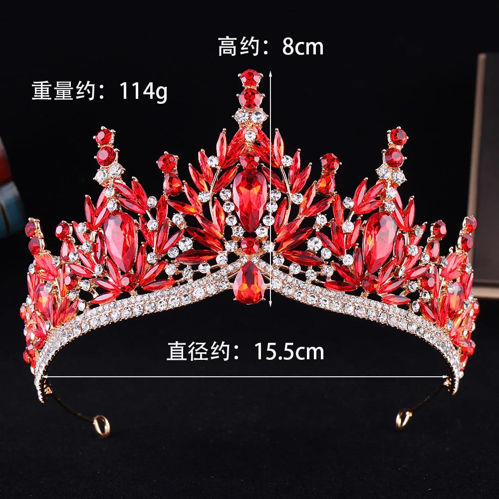 Enchanted Forest - Vintage Crystal Wedding Tiara & Crown