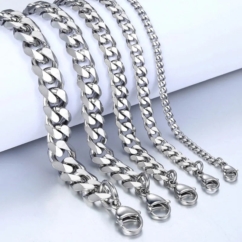 Classic Stainless Steel Cuban Link Bracelet