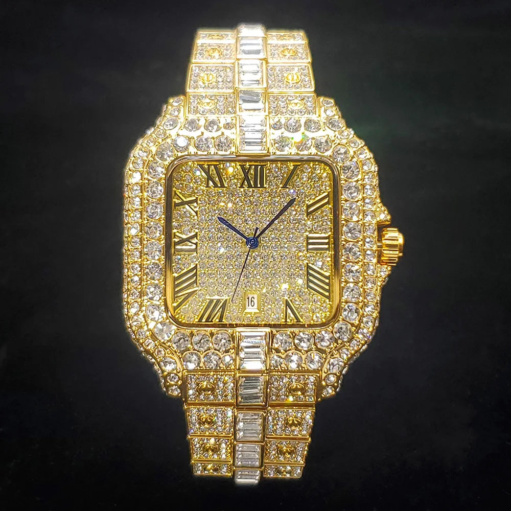 The Royal Nautilus: Fully Flooded Geometric Cushion-Cut Watch
