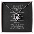 To My Gorgeous Girlfriend  Forever Love Necklace Gift Box