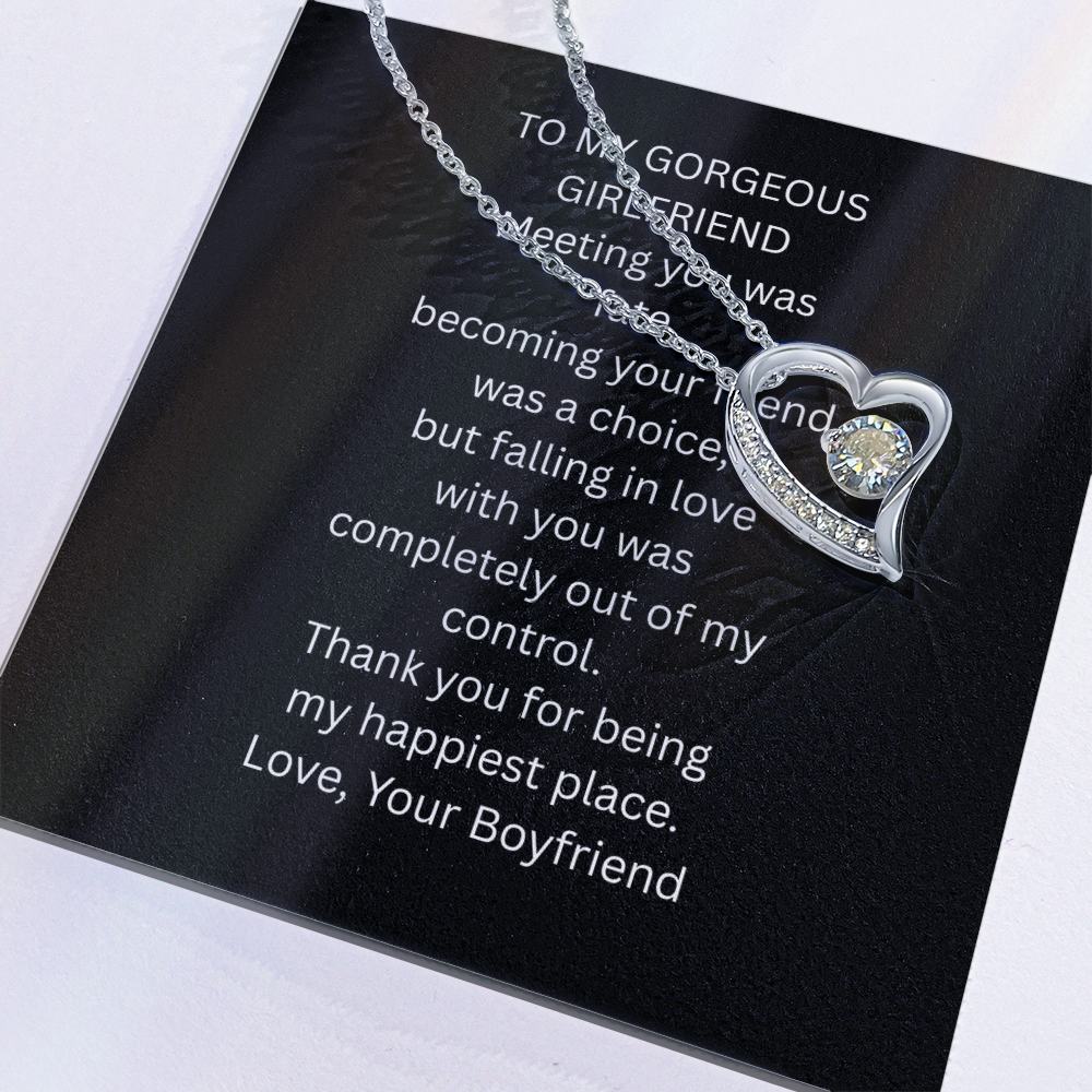 To My Gorgeous Girlfriend  Forever Love Necklace Gift Box