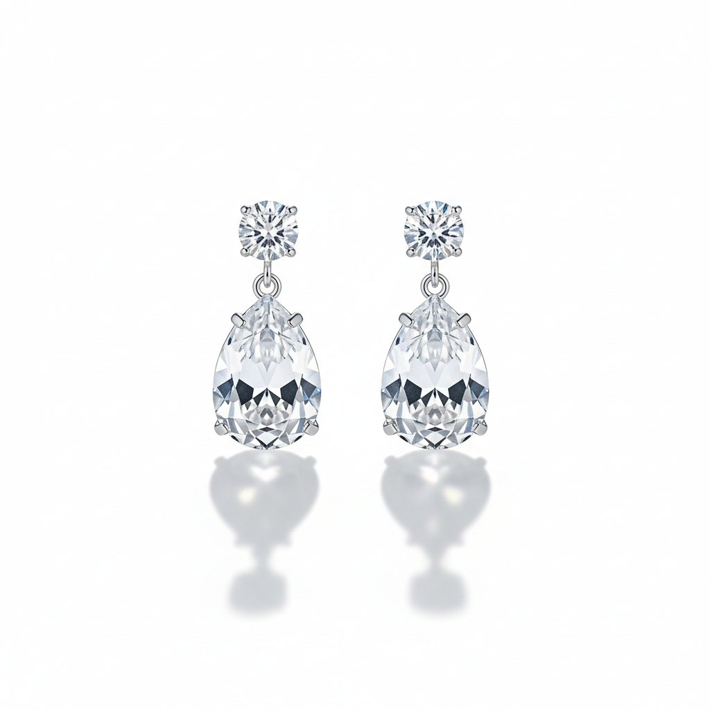 Crystal Teardrop Earrings