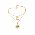 Layered Star & Moon Necklace