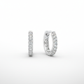 Diamond-Cut Huggie Hoop Earrings