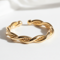 Gold Filled Twisted Bangle Bracelet