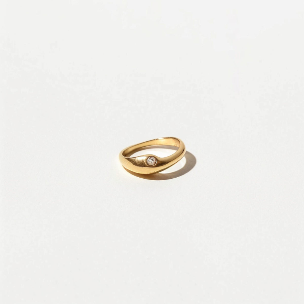 Dainty Gold Stacking Wave Ring
